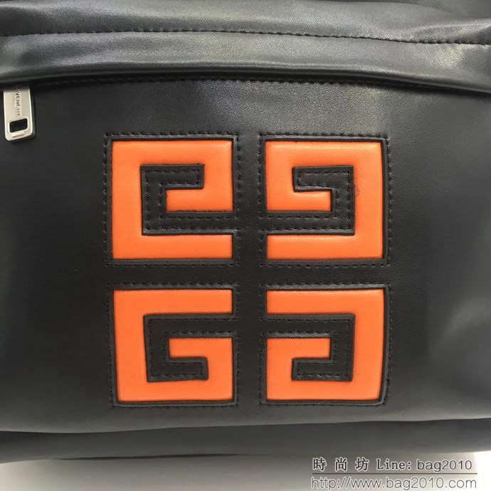 GlVENCHY紀梵希 雙肩背包 頭層牛皮 原版亞銀五金 肩帶帶手工logk 織帶＋兩顆小金屬五角星  tsg1048